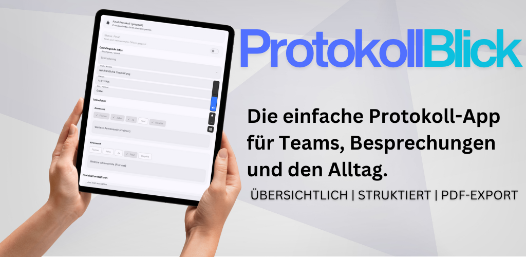 ProtokollBlick Vorschau